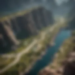 Strategic map layout showcasing Wild Rift terrain