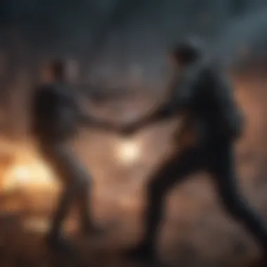 An intense battle scene showcasing player dynamics in State of Survival
