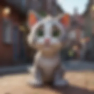 Evolution of Talking Tom A vibrant collage showcasing the various versions of Talking Tom through the years