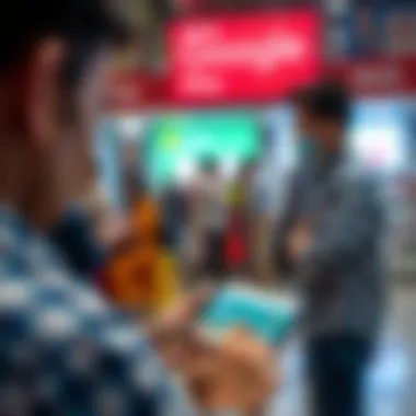 Illustration showcasing consumer behavior trends in the app ecosystem