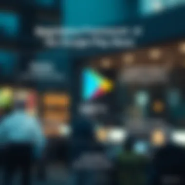 Graphic highlighting the regulatory framework affecting the Google Play Store