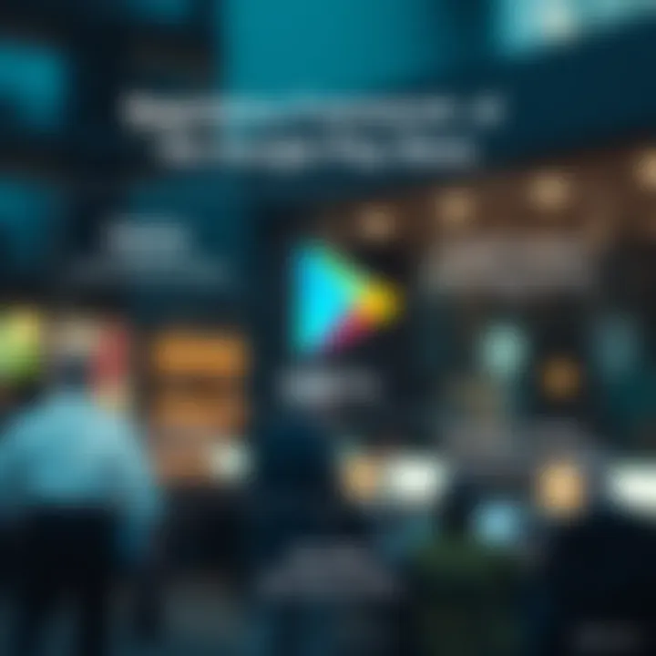 Graphic highlighting the regulatory framework affecting the Google Play Store