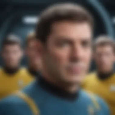 An illustration depicting iconic Star Trek characters featured in mobile games