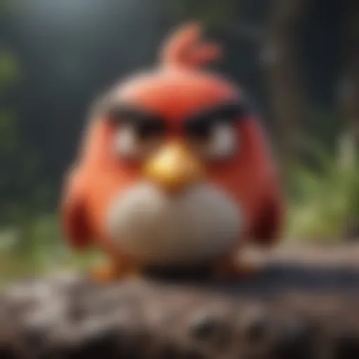 A montage showcasing the evolution of Angry Birds characters over the years.