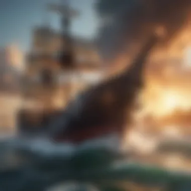 Epic Clash of Ships in Battle Bay