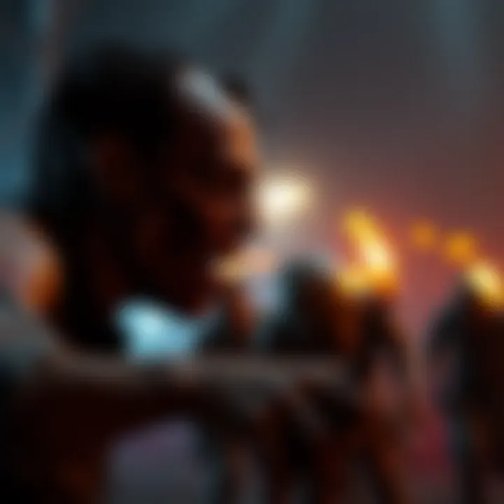 A captivating scene from an Apple Arcade zombie game showcasing intense action