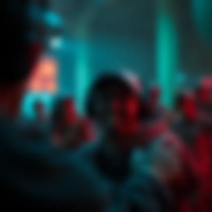 A player immersed in the thrilling gameplay of an Apple Arcade zombie title