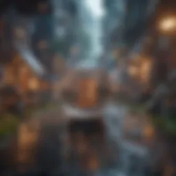 A vibrant landscape showcasing various blockchain game genres