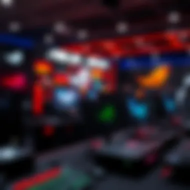 Innovative hardware products displayed at an ASUS ROG event