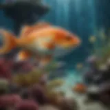 Underwater environment showcasing vibrant fish species