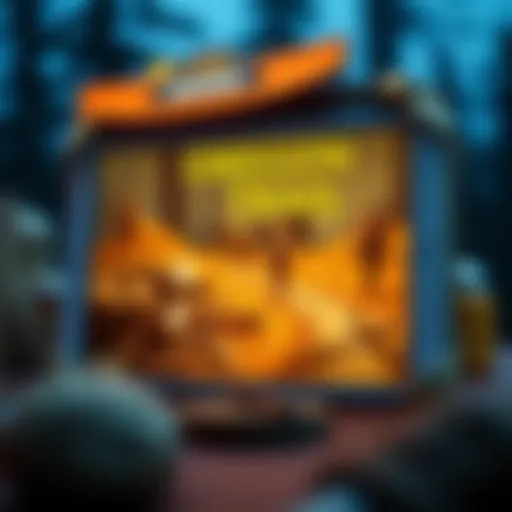 A nostalgic representation of the Oregon Trail game on iPad