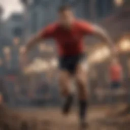 Dynamic gameplay showcasing the agility required in Runner Man