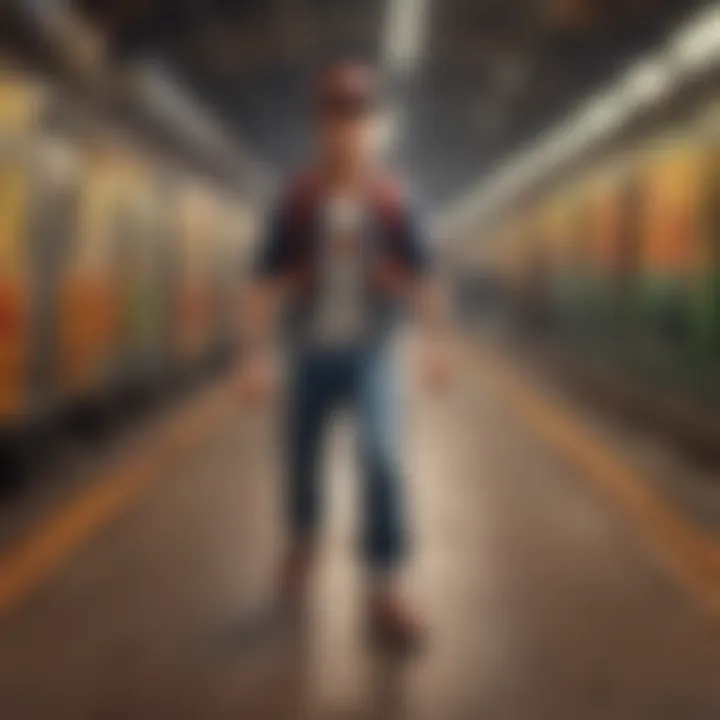 Screenshot showcasing Subway Surfer's vibrant graphics and characters