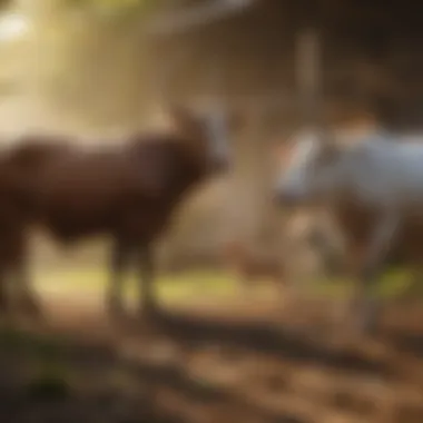 Bonds with Nature's Creatures Farm Animals Interaction