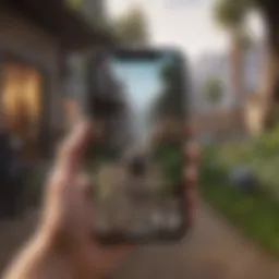 Fortnite Mobile gameplay on a smartphone