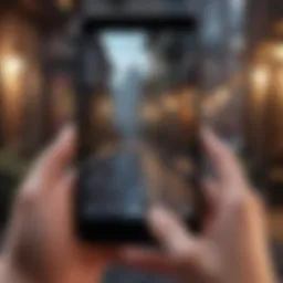 Mobile gaming enthusiast immersed in gameplay