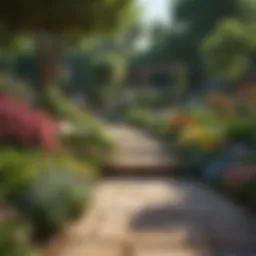 Colorful garden layout showcasing new design elements in Gardenscapes