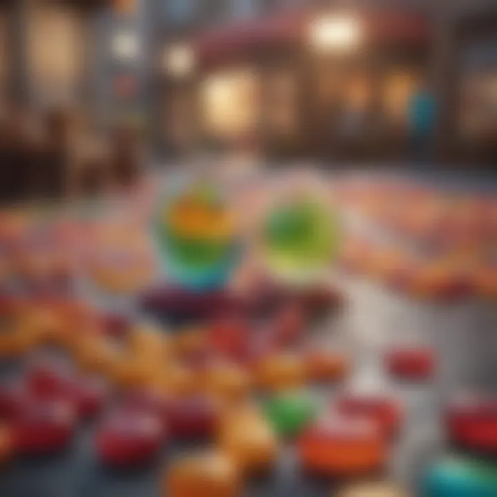 Concept art showcasing the whimsical design elements of Gummy Drop Free