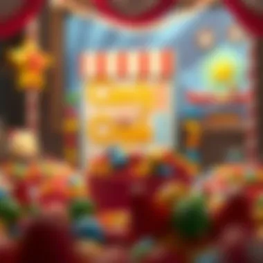 Display of Candy Crush features