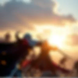 A captivating view of Infinity Blade gameplay showcasing combat mechanics