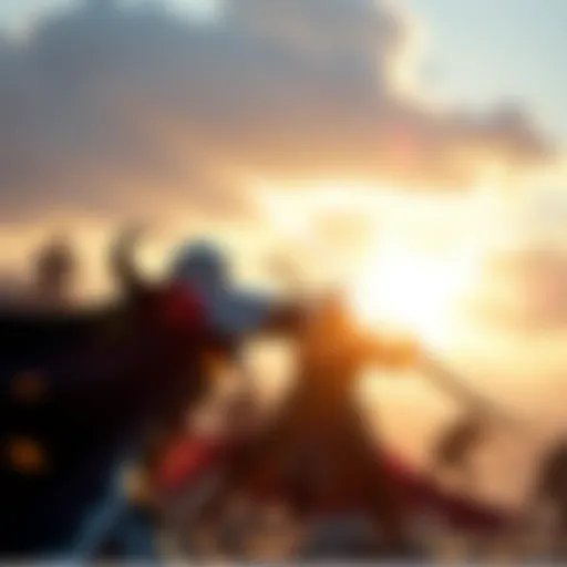 A captivating view of Infinity Blade gameplay showcasing combat mechanics