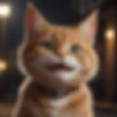 The Charming Tom Cat with a Devilish Grin Mischevious Tom Cat with a Grin