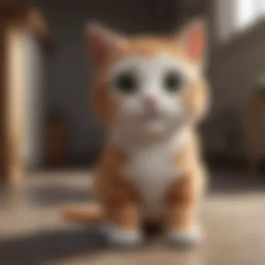 Virtual Pet Simulation in Talking Tom Cat 2