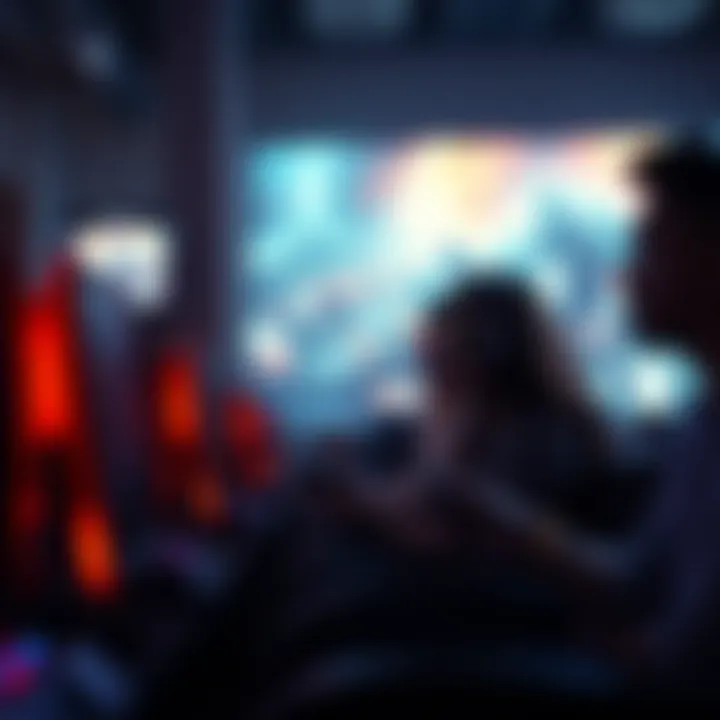 Gamers enjoying a seamless cloud gaming experience