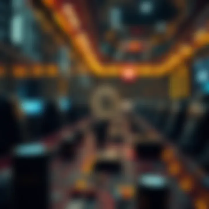 Visual representation of blockchain technology