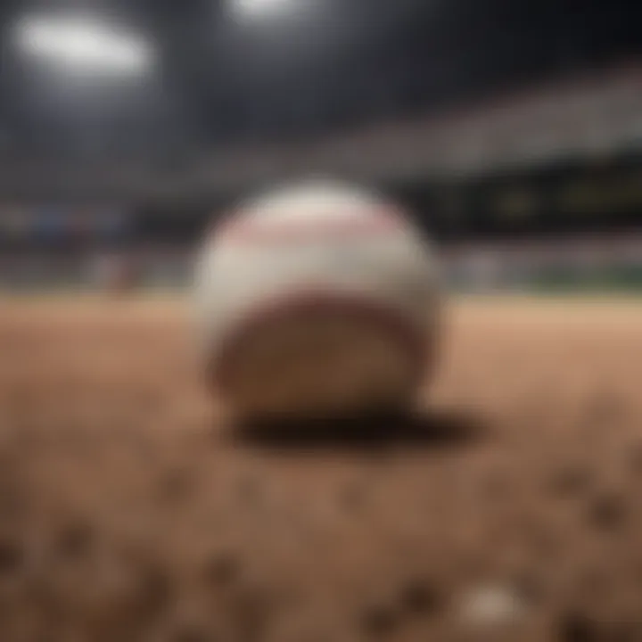 Creative visualization of key moments in the history of MLB baseball