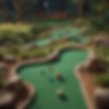 A captivating in-game view of Mini Golf Matchup app