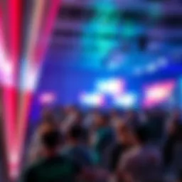A vibrant summit showcasing innovative app promotion strategies