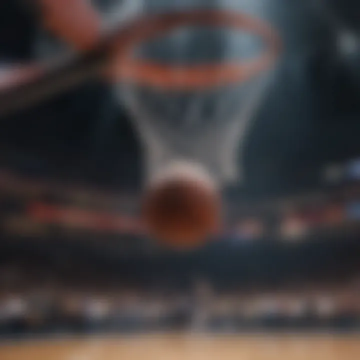 Digital representation of iconic basketball moments