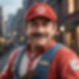 Nintendo mobile game characters in action