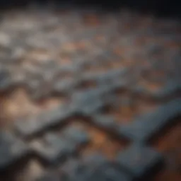 Abstract puzzle pieces forming a complex pattern