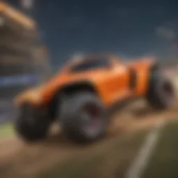 Rocket League Sideswipe gameplay showcasing dynamic action