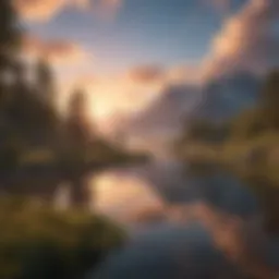 An enchanting landscape showcasing the vivid world of the Sky App Game