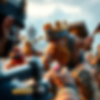 Intense Battle Strategy in Action Strategic gameplay moment in Clash Royale