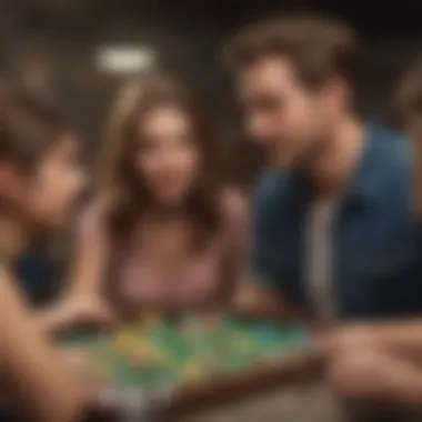 Social Interactions in Gameplay A visual representation of social interactions within the Snapchat Pool Game