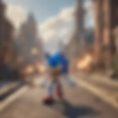 Illustration of Sonic Dash characters engaging in epic boss battles