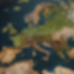 Strategic Map of Europa Universalis Mobile