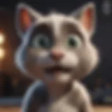 Visual representation of the Talking Tom game icon.