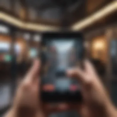 Exploring Mobile Gaming Addiction A visually striking depiction of mobile gaming addiction