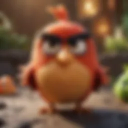 A vibrant depiction of Angry Birds characters showcasing their evolution over the years.