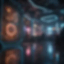 Blockchain technology displayed in a gaming environment