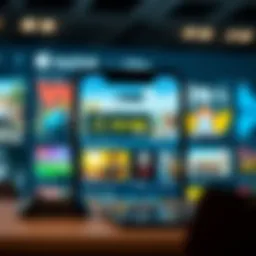 Modern app store interface showcasing mobile games