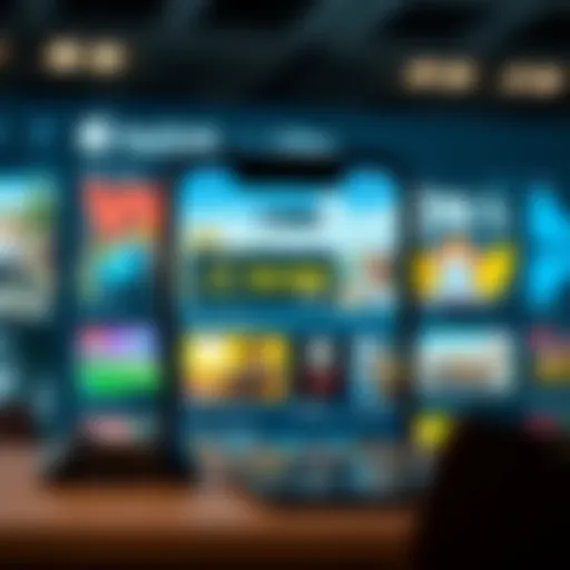 Modern App Store Interface Modern app store interface showcasing mobile games