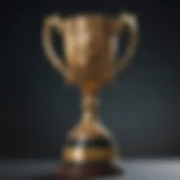 A visual representation of the Best Mobile Game award trophy highlighting its design and significance.