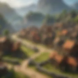A clash of clans village showcasing the longest upgrade structure