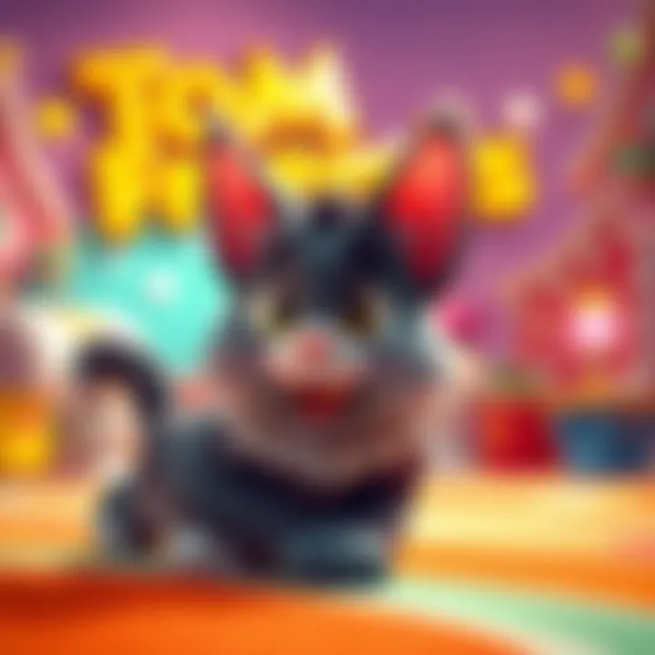 Vibrant Design Aesthetics of Tom Friends Artistic representation of the game's vibrant design elements